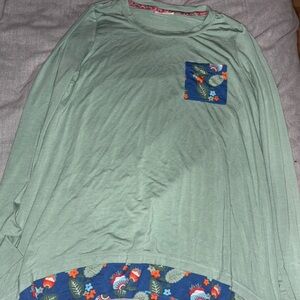 Floral Pocket Long Sleeve Top